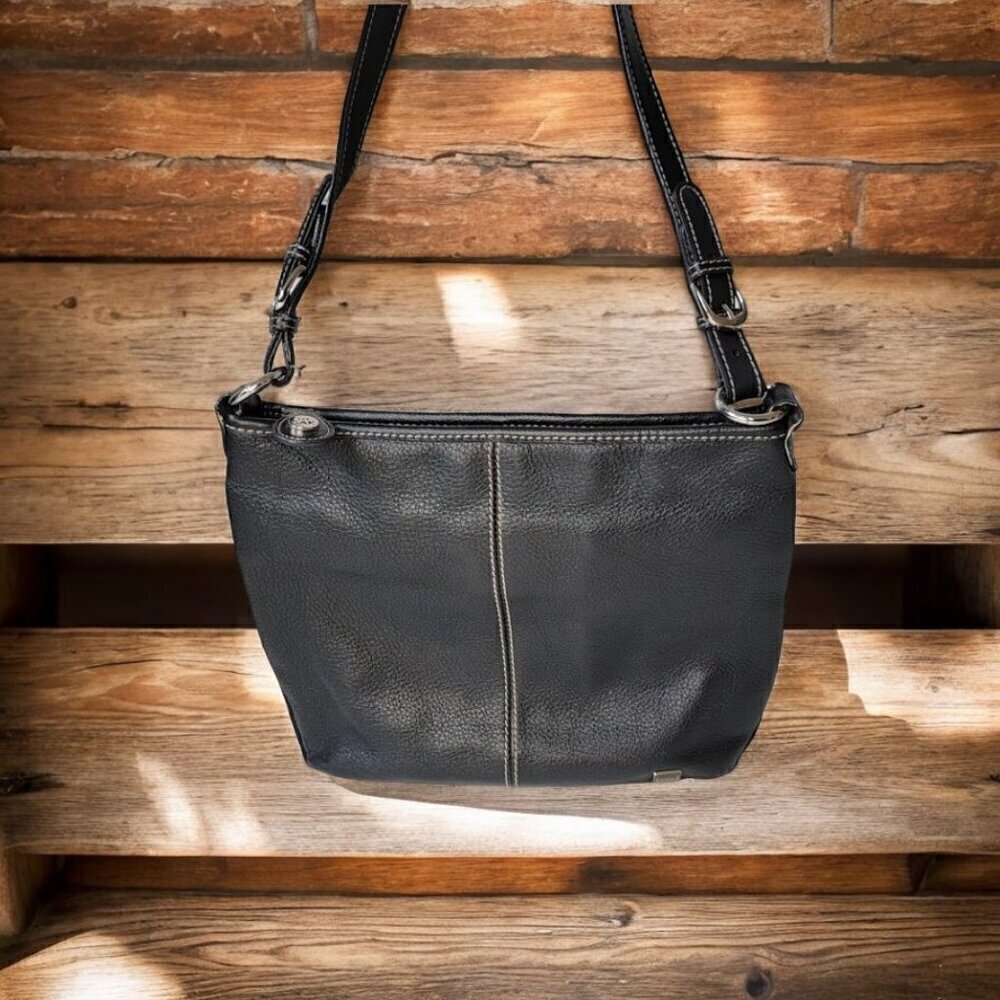 The Sak - Classic Black Leather Pebbled Purse